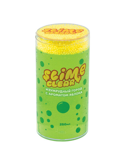 Слайм (лизун) "Clear Slime. Изумрудный город", с ароматом яблока, 250 г, ВОЛШЕБНЫЙ МИР, S130-35, S300-36