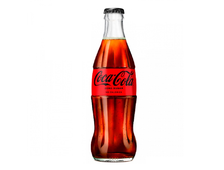 Кока Кола в СТЕКЛЕ Без САХАРА (Coca Cola ZERO), ГРУЗИЯ, объем 0.33 л.