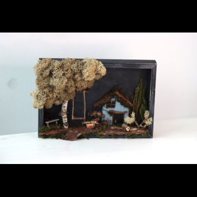 Новогодняя эко-картина № 1179