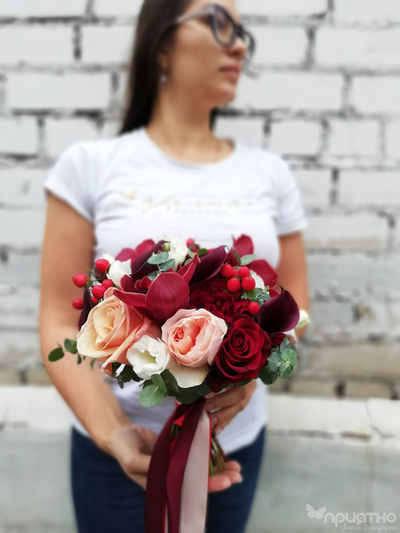 Букет невесты & Бутоньерка № 1331