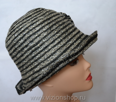 летняя вязаная шляпа из льна