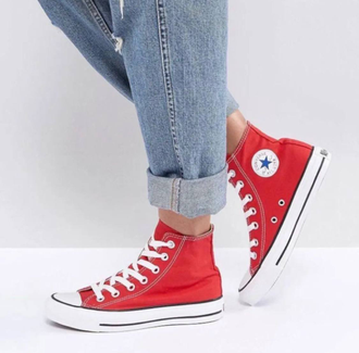 Кеды Converse All Star красные высокие M9621