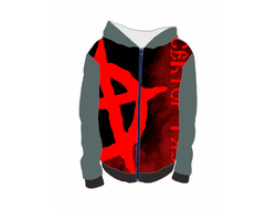 Толстовка 3D с полной запечаткой Сектор Газа, Юрий Хой №12