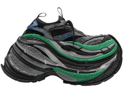 Balenciaga 16XL Sneaker in Black Green