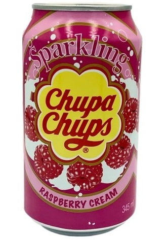 Chupa Chups Газированный Напиток Малиновый крем 345мл (24)