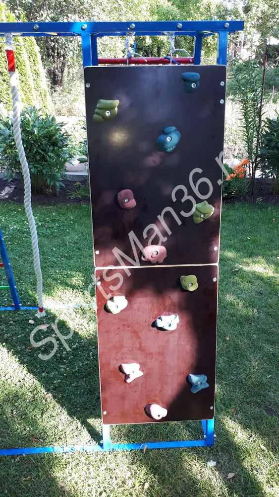 ДСК РАННЕГО РАЗВИТИЯ PLASTEP БОГАТЫРЬ 170 МЕТАЛЛ. Цвет: Синий, перекладины цветные