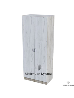 Бася (Басса) ШК 556 шкаф комбинированный Крафт белый/Крафт серый