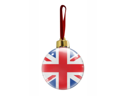 Новогодний ёлочный шар Великобритания