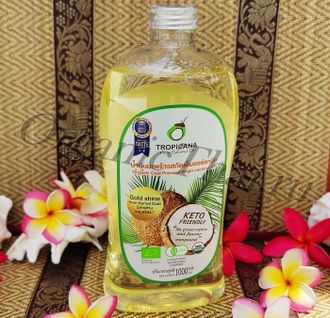 Купить тайское органическое кокосовое масло TROPICANA (1000 мл), узнать отзывы и как применять
