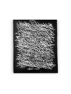 Холст с граффити "Monochromism" by Scratch 60x40