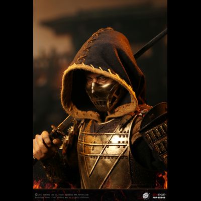 Скорпион, Ханзо Хасаши (Mortal Kombat 2021) - Коллекционная ФИГУРКА 1/6 Representative from Hell—Warrior Scorpion (EX049) - POPTOYS