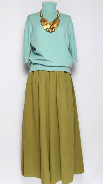 Свитер "ГЛАДКИЙ к\р"  8005 мятный, бежевый, винный, джинс, черный, синий, серый р.48-52