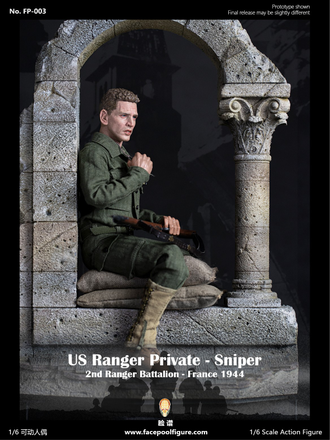 Диорама "Фундамент колокольни" - Коллекционная ФИГУРКА 1/6 scale US Ranger private sniper 2nd Ranger Battalion  france  1944 ( FP-DI001) - Facepoolfigure