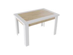 Стол раздвижной ХЬЮСТОН Тип 4 Белый/Дуб Крафт золотой