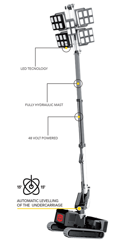 Подвижная осветительная башня TRIME X-MINE MONSTER