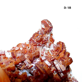 Ванадинит натуральный (щетка) №3-18: 37*27*17мм