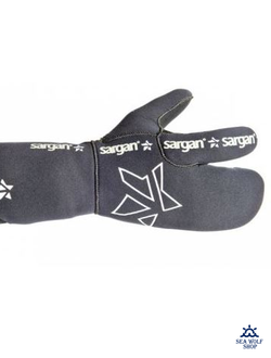 Рукавицы 9мм Sargan 3х-палые "Мечта пианиста 2.0" н/н р.XL