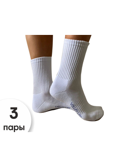 Носки  Volleylife белые с махровым следом (без рисунка)