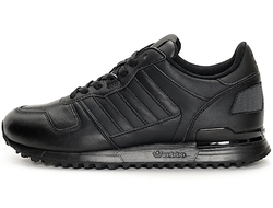 Кроссовки кожаные Adidas ZX 700 черные женские