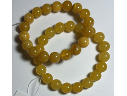 Браслет шары из натурального янтаря