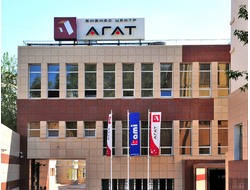 Реклама на стойках в БЦ «АГАТ»