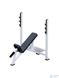 Скамья для штанги со стойками наклонная