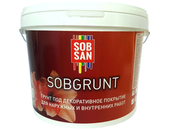 Грунт под декоративное покрытие Sobgrunt 15кг