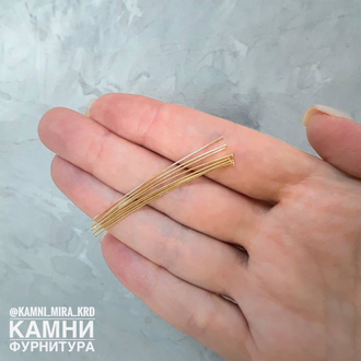 Пины гвоздики ЛЮКС, размер и покрытие в ассортименте, цена за набор