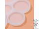 Форма для леденцов «Кругляши», 6 ячеек, 17×15,5×0,7 см, цвет белый
