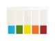 Клейкие закладки Attache Selection пластиковые 5 цветов по 20 листов 45x12 мм