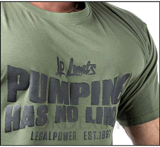 Футболка спортивная 2395-867  Legal Power Heavy Jersey темно-зелены