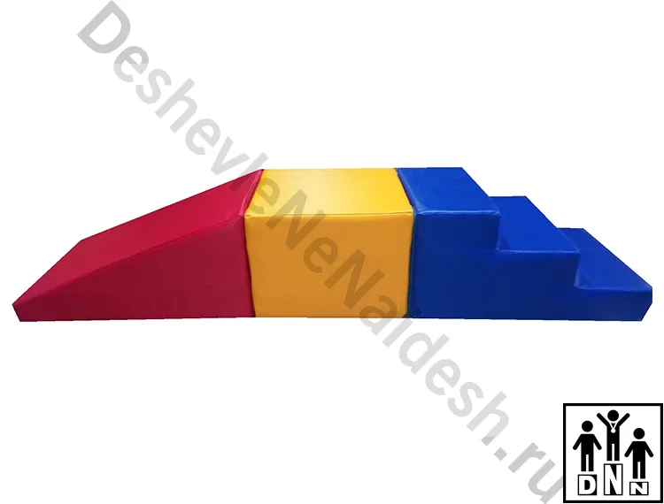 Мягкий модульный спортивный Горка-куб-ступень