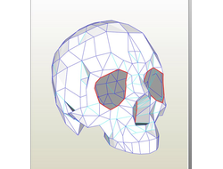 Модель для бумажного моделирования "Череп"