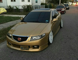 Передняя накладка Modulo для Honda Accord CL9(Дорестайл) \ Front Lip 03-05