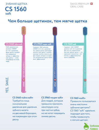 ЗУБНАЯ ЩЁТКА CURAPROX SOFT 1540 (МЯГКАЯ)