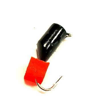 Мормышка вольфрам Столбик, красный куб, вес.0.70gr.13mm. d-3.0mm, купить