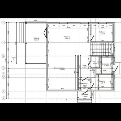 Двухэтажный каркасный дом с тремя спальнями 196м² (SK73)