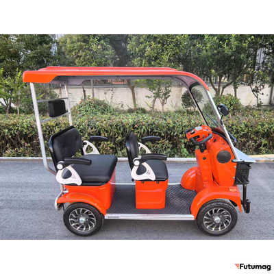 Гольфкар GreenCamel Сонора A3 ECO (3 seats 1000W R8) оранжевый