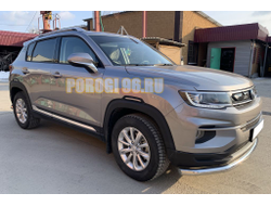 Защита переднего бампера d60 для Changan CS35 Plus (2019-...)