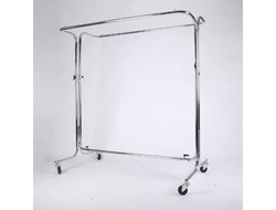 RD005 (ST070R50R) Вешало напольное для одежды в две стороны усиленное на колесах регулируемое хром