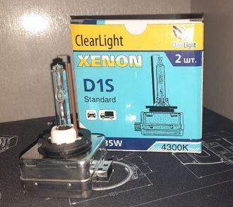 CLEARLIGHT LCL D1S 430-STD Лампа ксеноновая D1S 4300K ClearLight 2 шт.