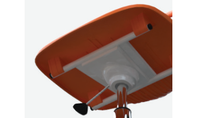 Стул ученический регулируемый на роликах, пластик