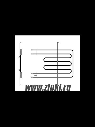 Тэн духовки 2250+556w верхний для плиты Hotpoint-Ariston C00081591