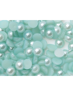 Полубусины 10 мм, цвет  голубой