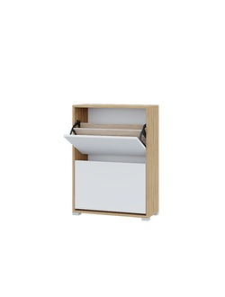 Обувница Домино цвет крафт золотой/белый