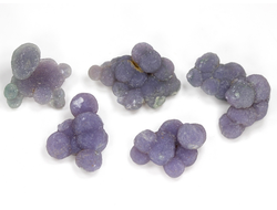Халцедон фиолетовый виноградный, коллекционный образец в ассортименте, Индонезия (18-20 мм, 1,5-2,5 г) №28602