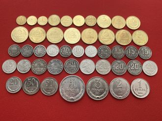 Коллекция - 46 монет регулярного чекана СССР и РСФСР с 1921-1958 г. 1-я часть! Копии высшего качества!