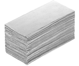 Бумажные полотенца 200/250 листов V(ZZ)-сложения 1 сл. /серые/макулатура/