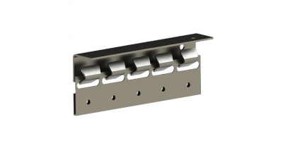 Комплект пластин для ПВХ завес из нержавеющей стали 200 мм, 6 шт