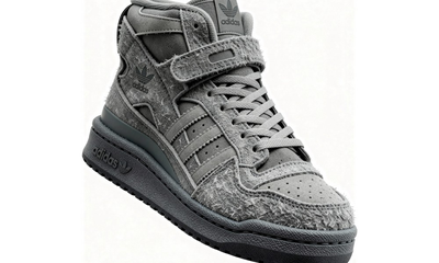 Кроссовки Adidas Forum High Suede Grey зимние